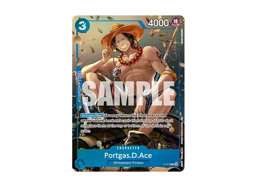 【Raw】 Portgas.D.Ace P [P-074][English Version]("TinPackSet Vol.2