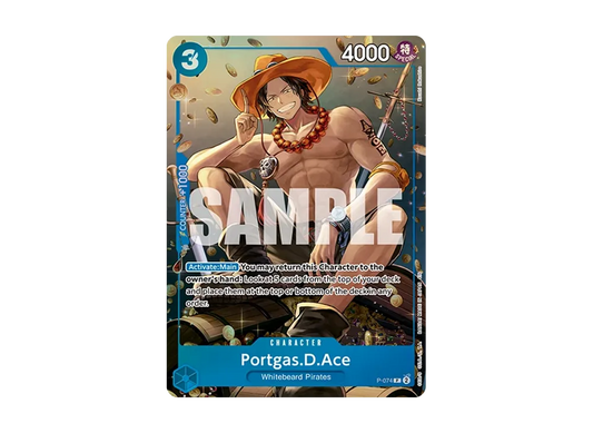 【Raw】 Portgas.D.Ace P [P-074][English Version](Tin Pack Set Vol.2)