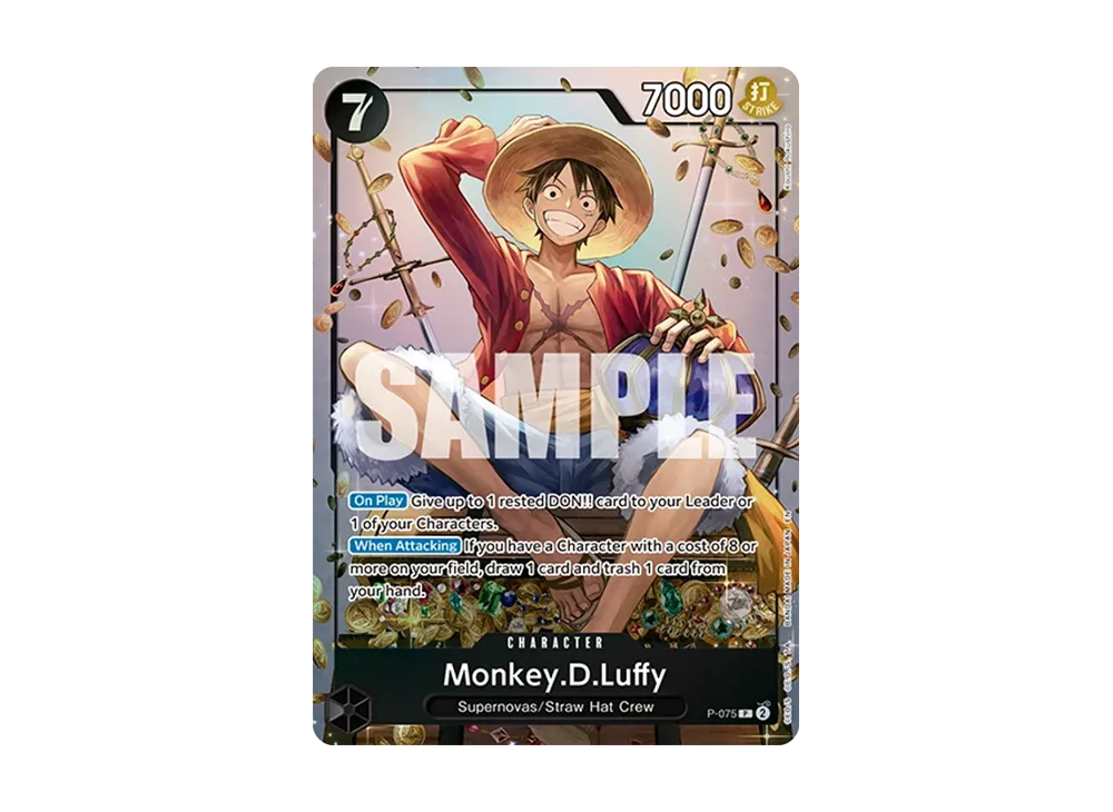 【Raw】 Monkey.D.Luffy P [P-075][English Version]("TinPackSet Vol.2