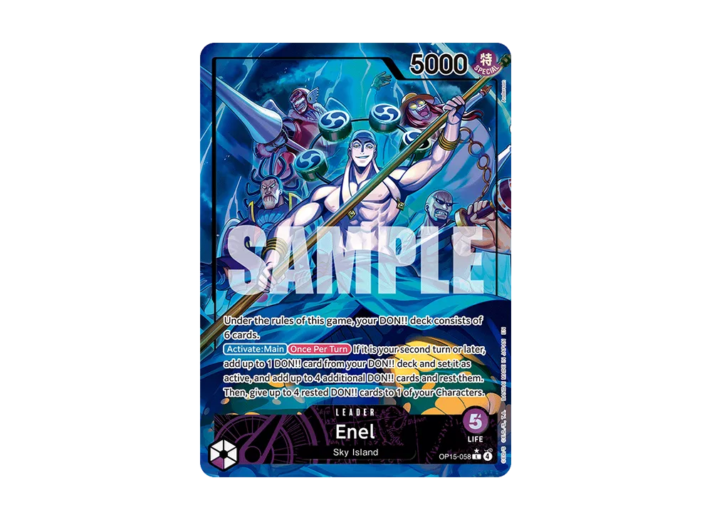 【Raw】 Enel L-P [OP15-058][English Version](Booster Pack "ADVENTURE ON KAMI’S ISLAND