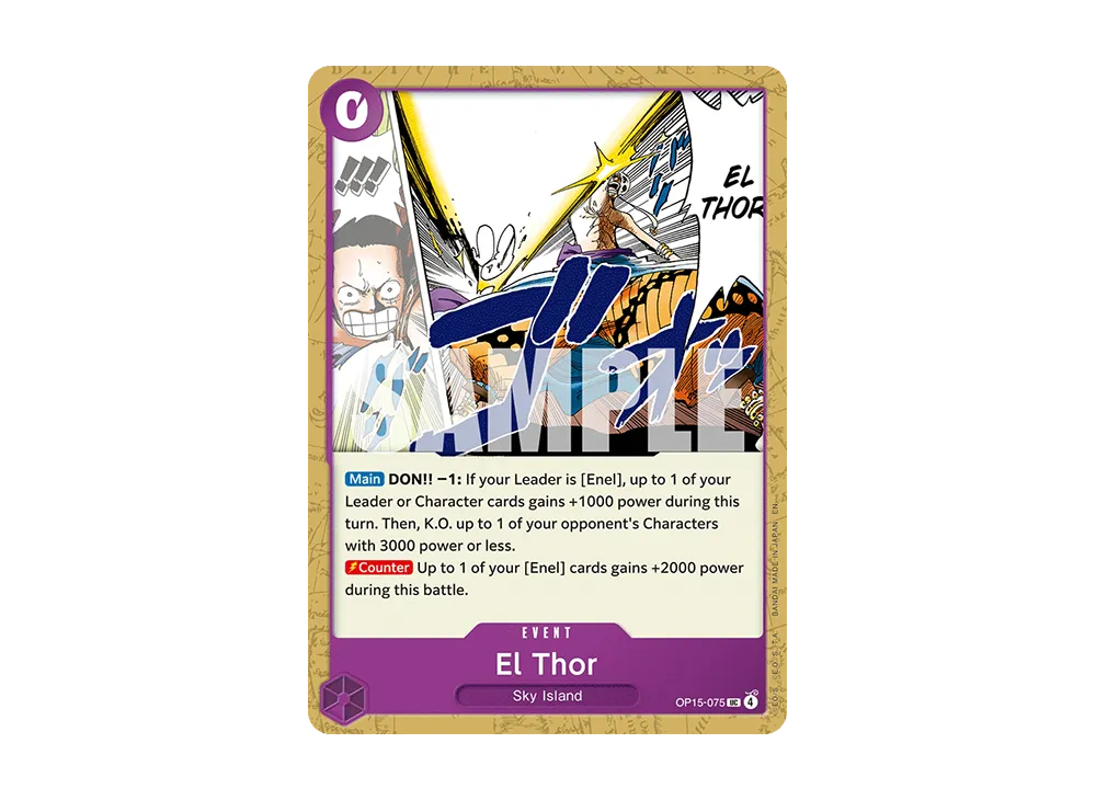 【Raw】 El Thor UC [OP15-075][English Version](Booster Pack"ADVENTURE ON THE ISLAND OF GOD