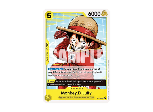 【Raw】 Monkey.D.Luffy P [P-106][English Version](Promotion CardTournament Pack 2026 Vol.2)