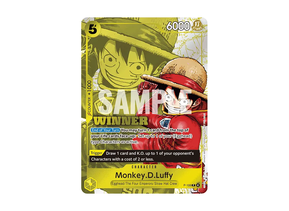 【Raw】 Monkey.D.Luffy P [P-106][English Version](Promotion Card"WinnerPack 2026 Vol.2