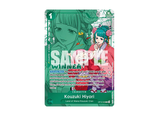 【Raw】 Kouzuki Hiyori R [OP12-028][English Version](Promotion Card "Winner Pack 2026 Vol.1