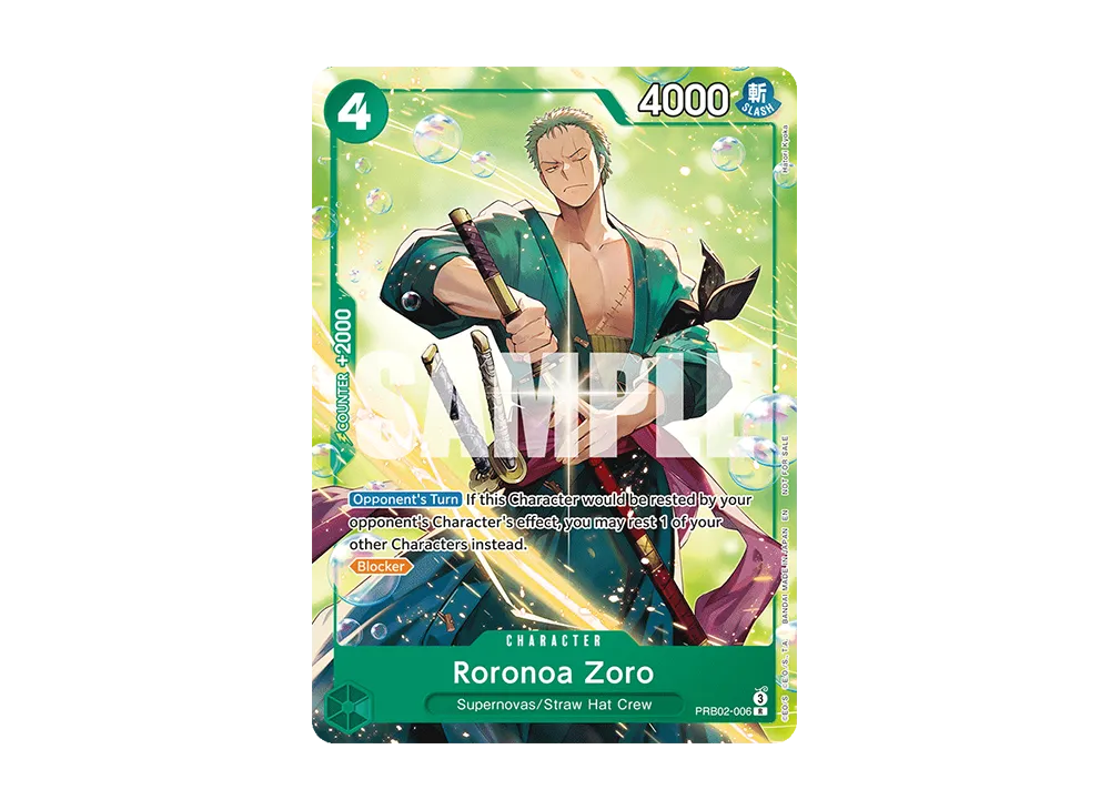 【Raw】 Roronoa Zoro R [PRB02-006][English Version](Promotion Card"WelcomePack 2026 Vol. 1