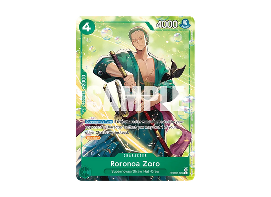 【Raw】 Roronoa Zoro R [PRB02-006][English Version](Promotion Card"WelcomePack 2026 Vol. 1