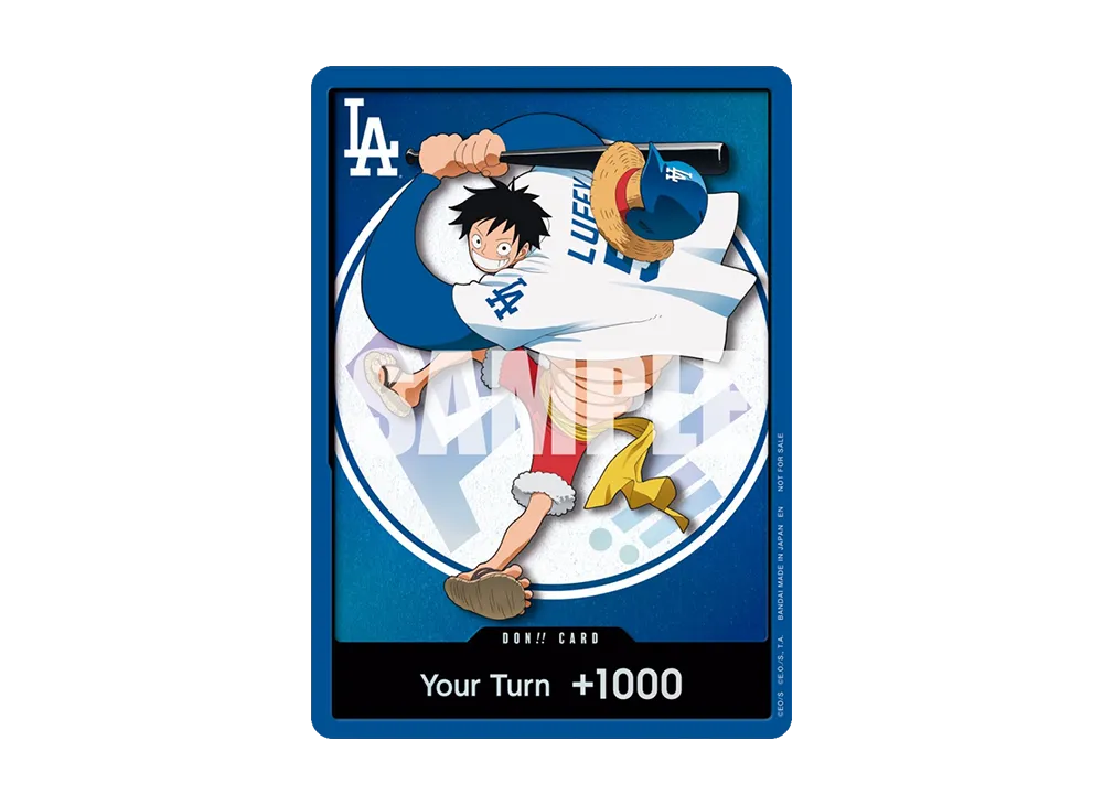 【Raw】 DON!!Card (Monkey.D.Luffy) :Opened[English Version](Promotion Card"ONE PIECE NIGHT Los Angeles Dodgers vs San Diego Padres