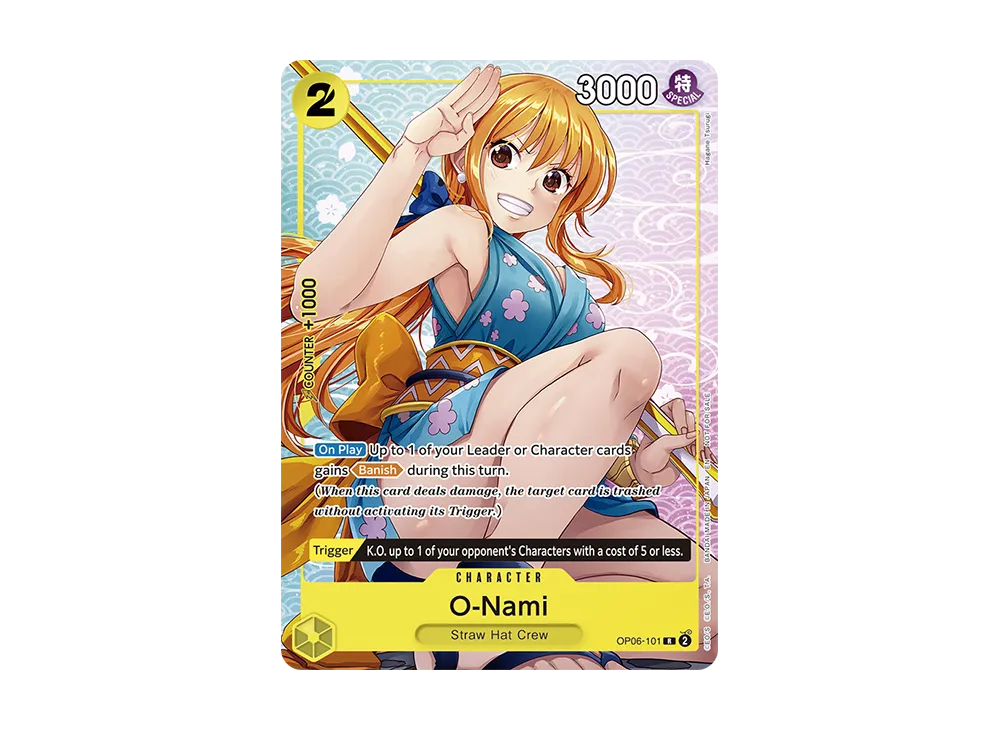 【Raw】 O-Nami R [OP06-101][English Version](Promotion Card"WelcomePack Vol. 2