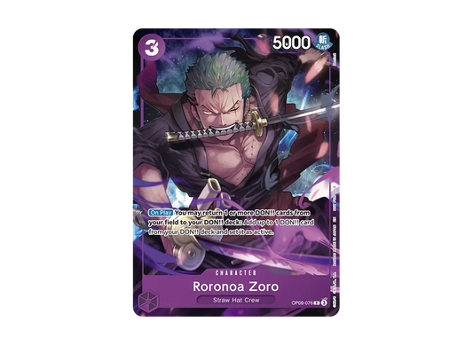 【Raw】 Roronoa Zoro R [OP09-076][English Version](Promotion Card"WelcomePack Vol. 2