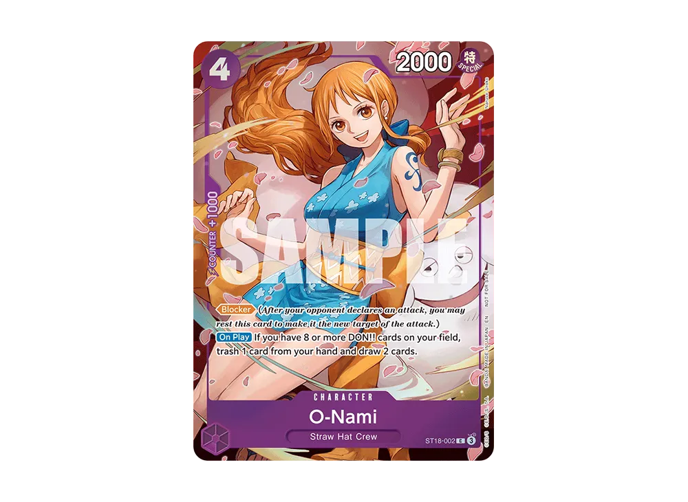 【Raw】 O-Nami C [ST18-002][English Version](Promotion Card"ONE PIECE HeroinesCampaign DashiyuPack