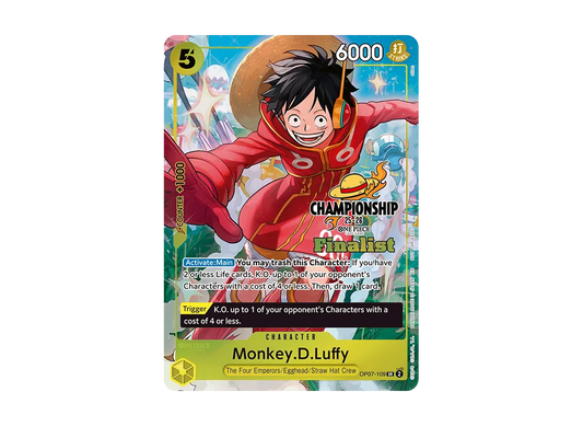 【PSA10】 Monkey.D.Luffy SR [OP07-109][English Version](Promo Card"Championship 25-26 Finalist Card Set1