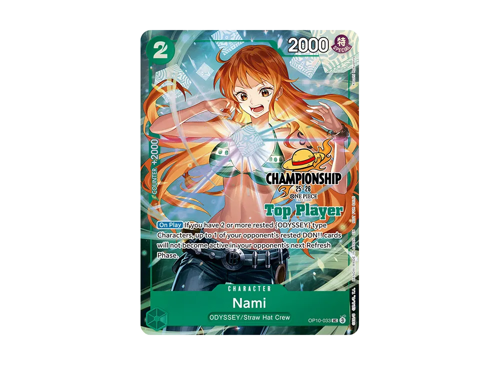 【PSA10】 Nami UC [OP10-033][English Version](Promo Card Championship 25-26 Japanese)