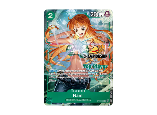【PSA10】 Nami UC [OP10-033][English Version](Promo Card Championship 25-26 Japanese)