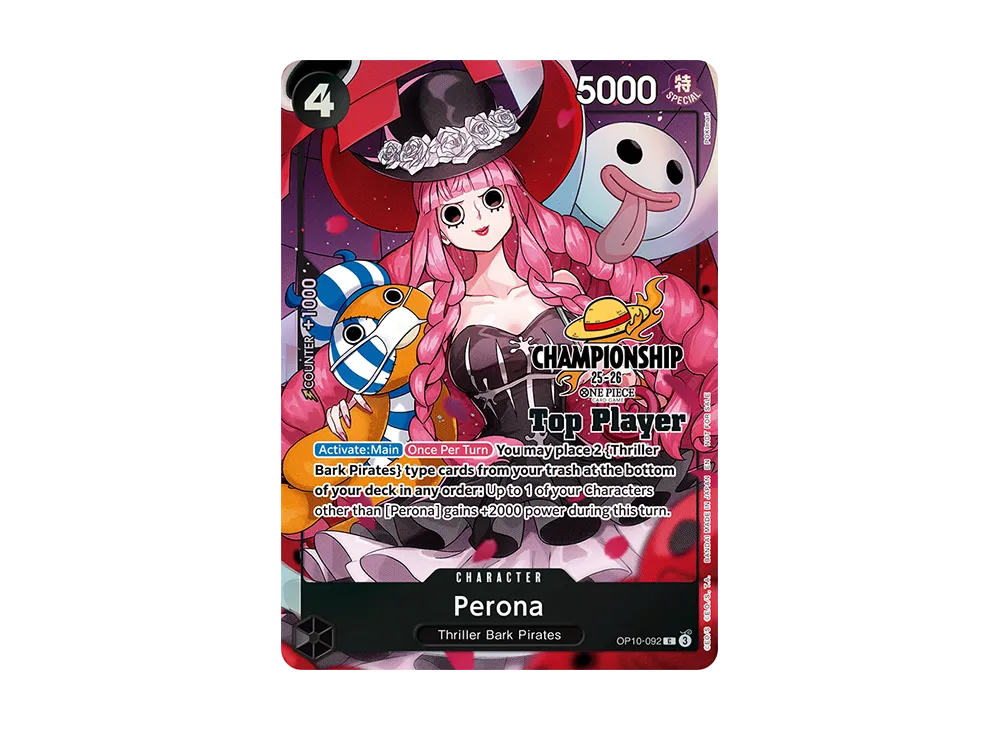 【PSA10】 Perona C [OP10-092] English Version (Promo Card "Championship 25-26 Top Player Pack")
