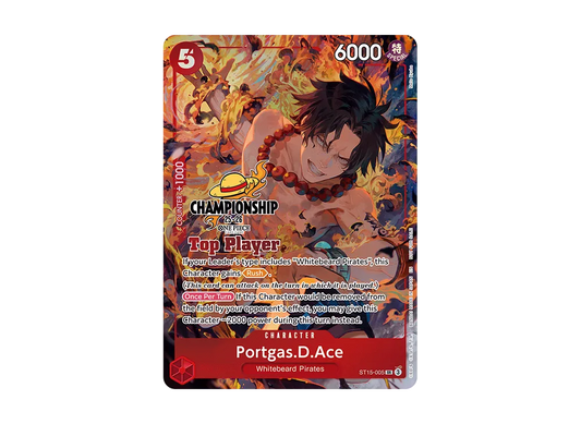 【PSA10】 Portgas.D.Ace SR [ST15-005] English Version (Promo Card "Championship 25-26 Top Player Pack