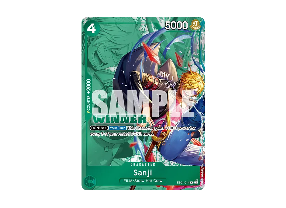 【PSA10】 Sanji R [EB01-014] English Version (Promo Card "Tournament Pack 2025 Vol.1 -Winner-")