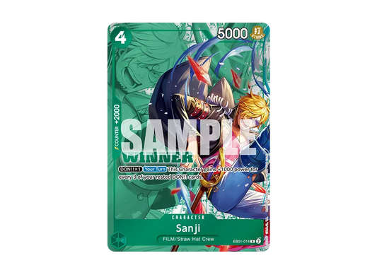 【PSA10】 Sanji R [EB01-014] English Version (Promo Card "Tournament Pack 2025 Vol.1 -Winner-