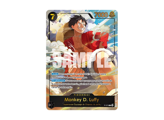 【PSA10】 Monkey.D.Luffy P [P-075][French Version](Promo Card"JiyapanEKiSuPoLimited
