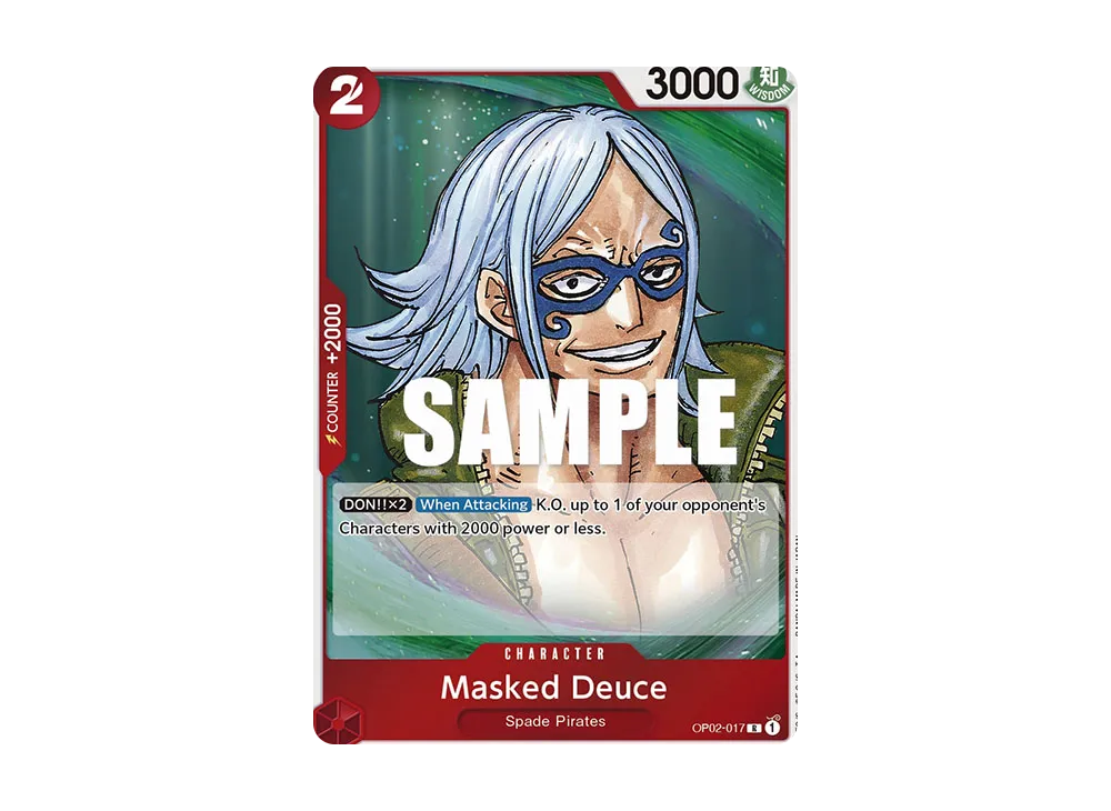 【Raw】 Masked Deuce R [OP02-017][English Version](Booster Pack"PARAMOUNT WAR
