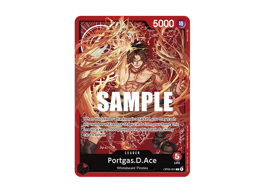 【PSA10】 Portgas.D.Ace L [OP03-001] English Version (Special Goods Set "Ace, Sabo & Luffy