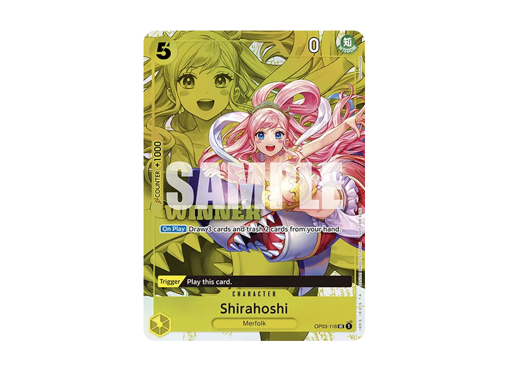 【Raw】 Shirahoshi UC [OP03-116][English Version](Promotion Card "Tournament Pack Vol.6 Winner)