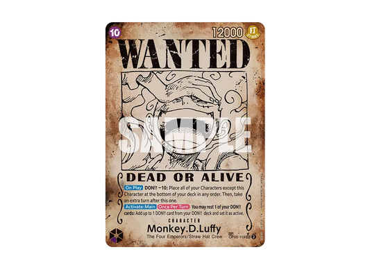 【PSA10】 Monkey.D.Luffy\:Wanted Poster SEC-SPC [OP05-119] English Version (Booster Pack OP-05 "AWAKENING OF THE NEW ERA"