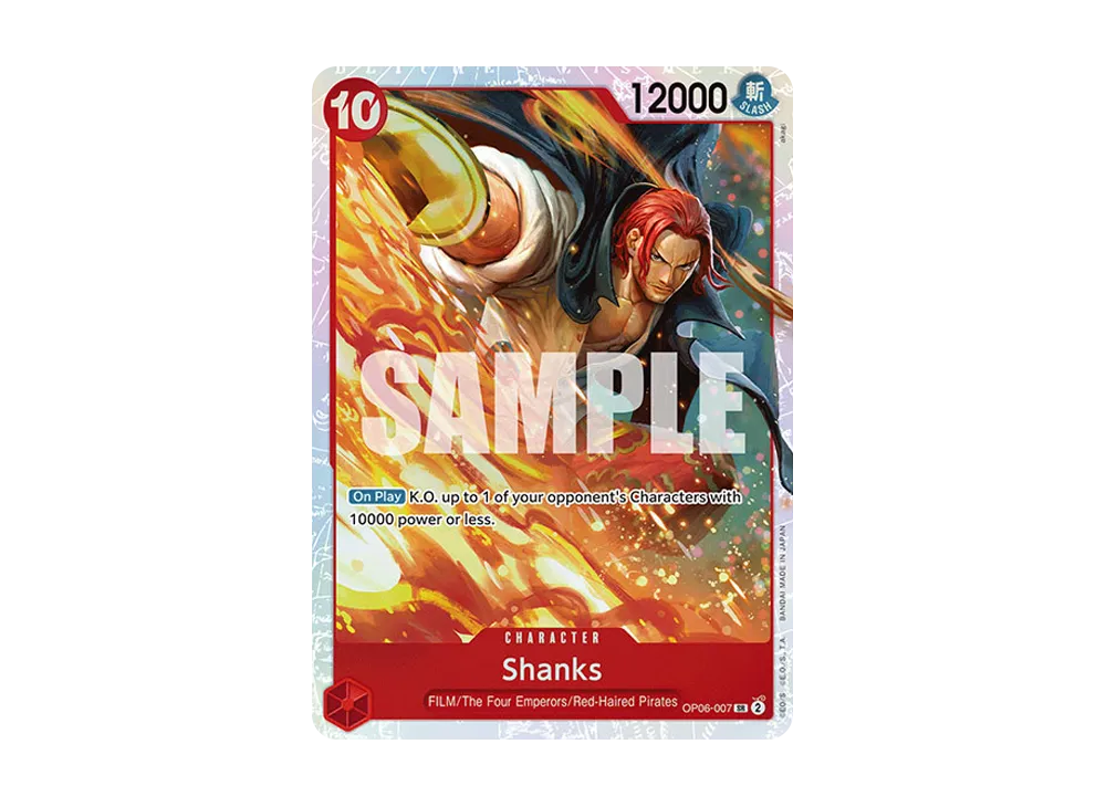 【Raw】 Shanks SR [OP06-007][English Version](Booster Pack"WINGS OF THE CAPTAIN