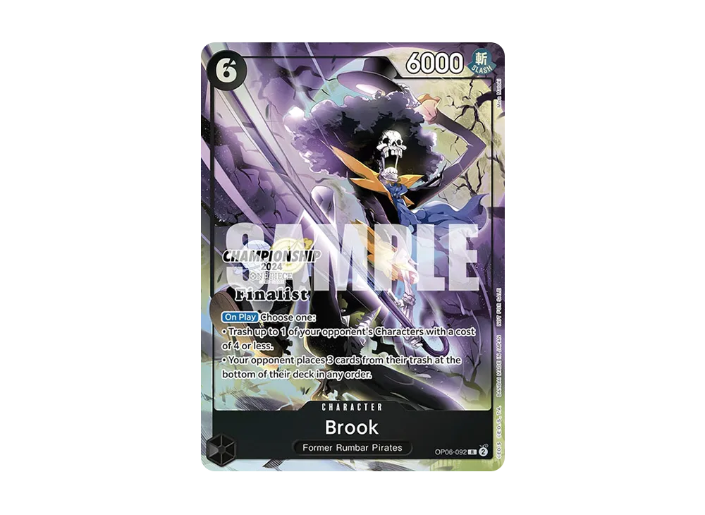 【PSA10】 Brook R [OP06-092][English Version](Promo Card Championship 2024 Japanese Card Set)