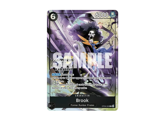 【PSA10】 Brook R [OP06-092][English Version](Promo Card Championship 2024 Japanese Card Set)