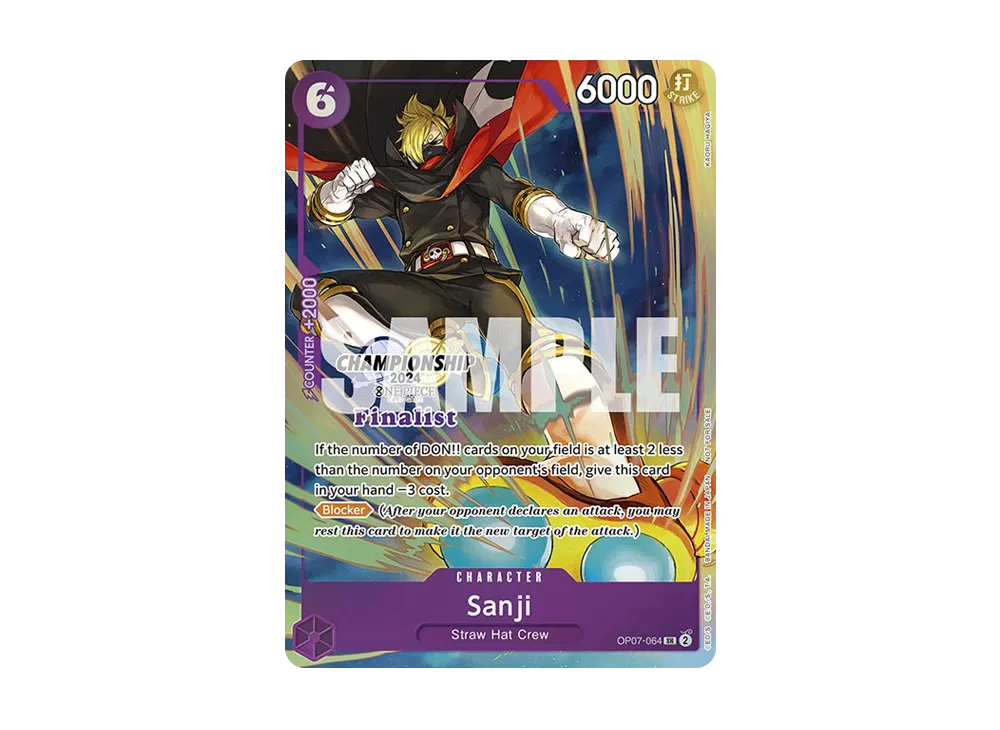 【PSA10】 Sanji SR [OP07-064][English Version](Promo Card Championship 2024 Japanese Card Set)