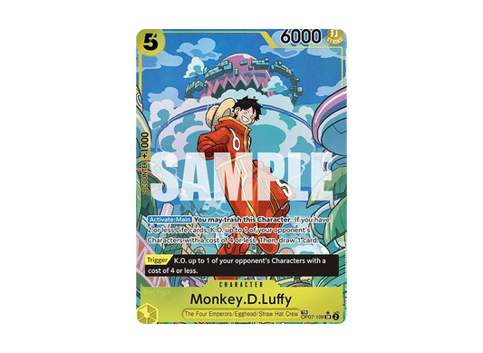 【PSA10】 Monkey.D.Luffy SR-TR [OP07-109] English Version (Booster Pack OP-07 "500 YEARS IN THE FUTURE"
