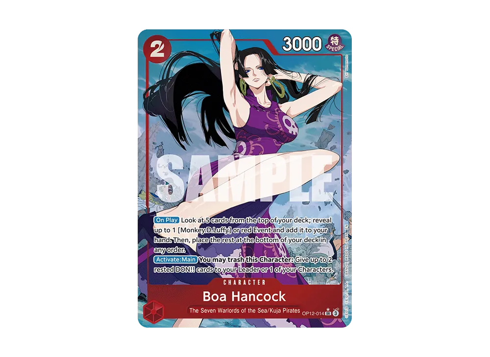 【PSA10】 Boa Hancock SR-P [OP12-014][English Version](Booster Pack OP-12 "LEGACY OF THE MASTER