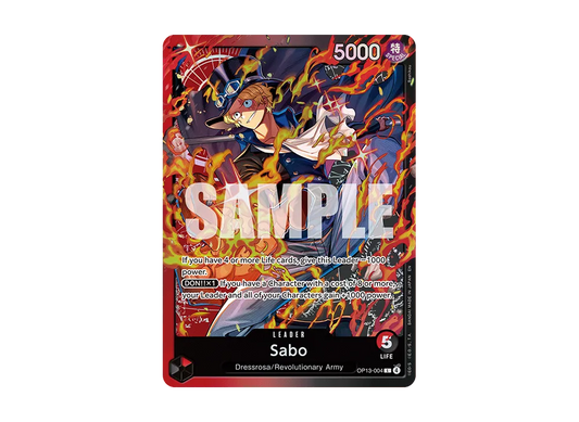 【Raw】 Sabo L [OP13-004][English Version](Starter Deck"RedBlack Sabo
