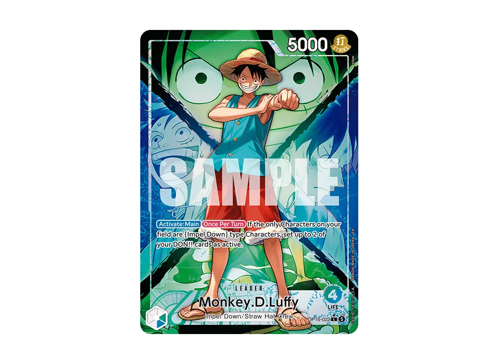 【Raw】 Monkey.D.Luffy L-P [OP16-022][English Version](Booster PackTHE TIME OF DECISIVE BATTLE)