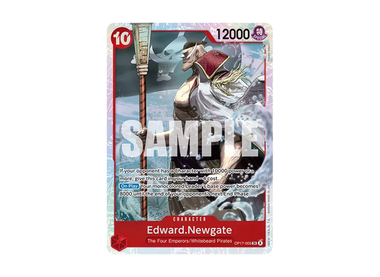 【Raw】 Edward Newgate SR [OP17-005] [English Version] (Booster Pack The Strongest Warrior in the World)