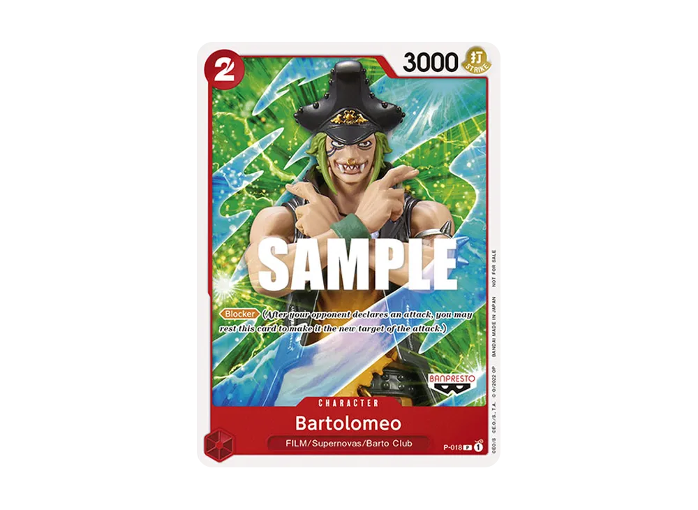 【Raw】 Bartolomeo P [P-018][English Version](Promotion Card"FILM RED Promotion Card Set