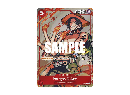 【Raw】 Portgas.D.Ace P [P-028][English Version](Promotion Card"Championship 2023 EventPack