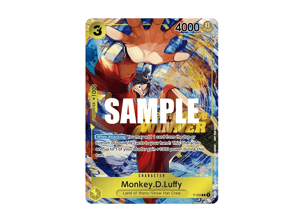 【PSA10】 Monkey.D.Luffy:Silver Foil + Gold Stamp P [P-036] English Version (Promo Card "OP‐04 Pre-Release Tournament")