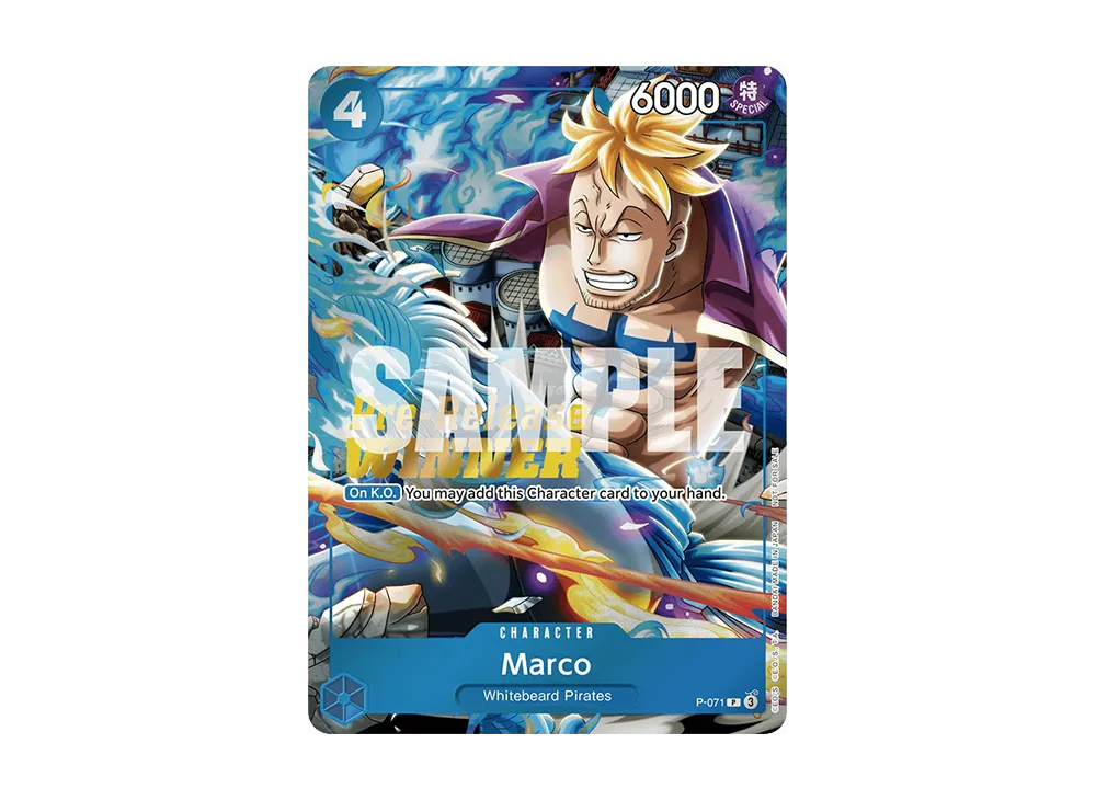 【Raw】 Marco:Silver Foil + Gold Stamp P [P-071][English Version](Premium Card Collection"OP‐08 Pre-Release Tournament