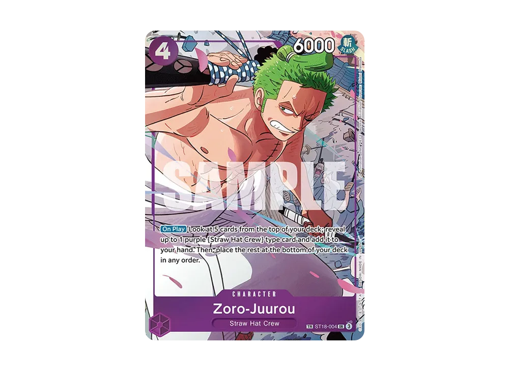 【PSA10】 Zoro-ju-ro SR [ST18-004] English Version (Booster Pack "Emperors in the New World")
