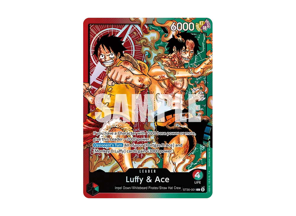【Raw】 Luffy & Ace L [ST30-001][English Version](Starter DeckEX"Luffy & Ace