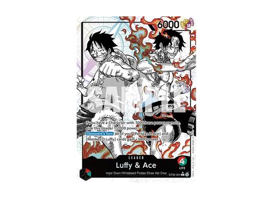 【Raw】 Luffy & Ace L-P [ST30-001][English Version](Starter DeckEX"Luffy & Ace