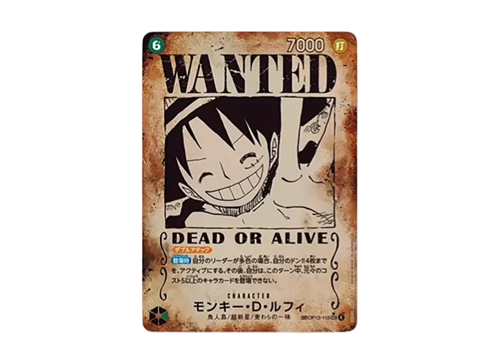 【PSA10】 Monkey.D.Luffy:Wanted Poster SEC-SPC [OP13-118] (Booster Pack "CARRYING ON HIS WILL")