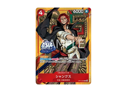 【Raw】 Shanks R [OP12-008][Asia Version](Promotion Card"Mini TinPackSet vol.3