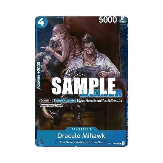 【PSA10】 Dracule Mihawk C [ST03-005] Versione inglese (Carta promozionale "Tournament Pack Vol.4 Winner