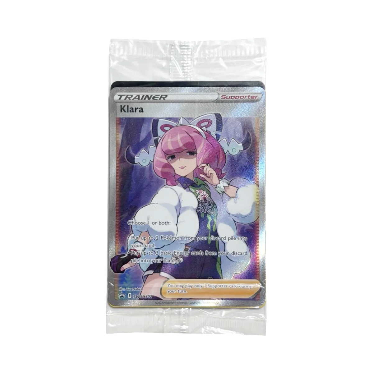 【SWSH302】 Klara Promo /Klara×3 R: Versiegelt [SWSH302 & 145/198]【Englische Version】(Sword & Shield Premium Tournament Collection Klara )
