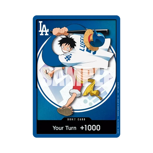 【Raw】 DON!!Card (Monkey.D.Luffy) :Opened[English Version](Promo Card"ONE PIECE NIGHT Los Angeles Dodgers vs San Diego Padres