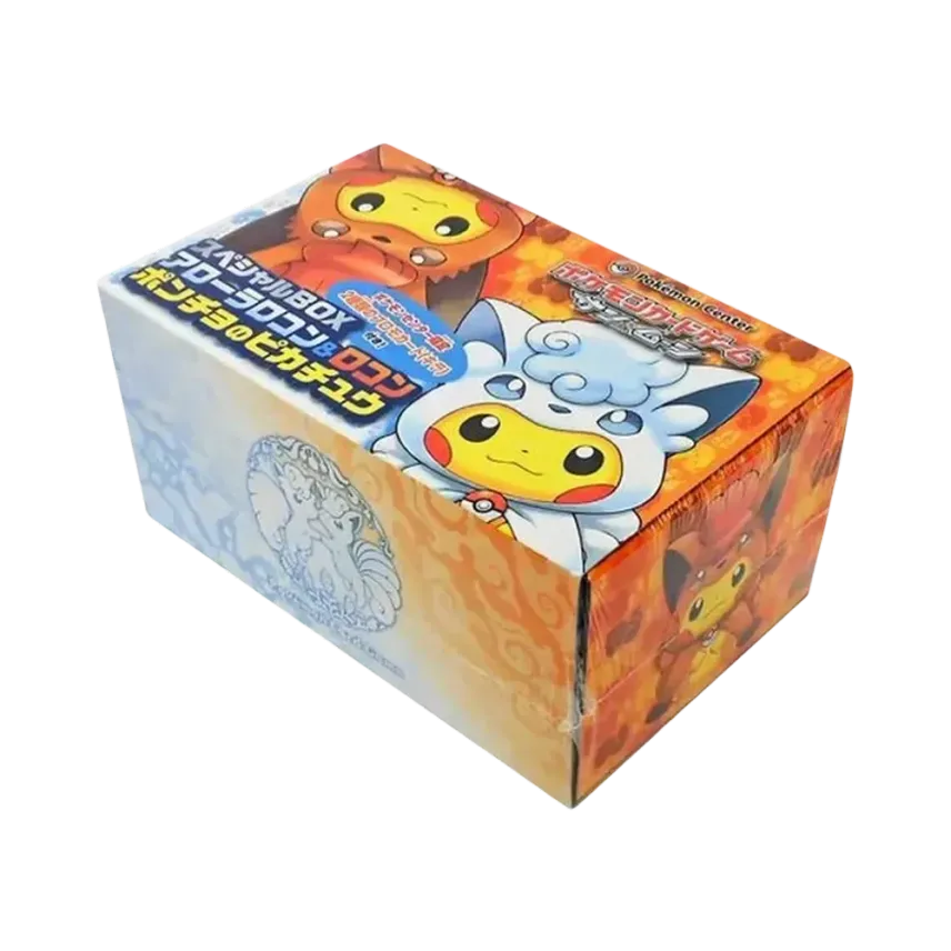 【For pricing, please contact us via Instagram DM】 Pokémon TCG: Sun & Moon Special Box Alolan Vulpix&VulpixPoncho-Wearing Pikachu