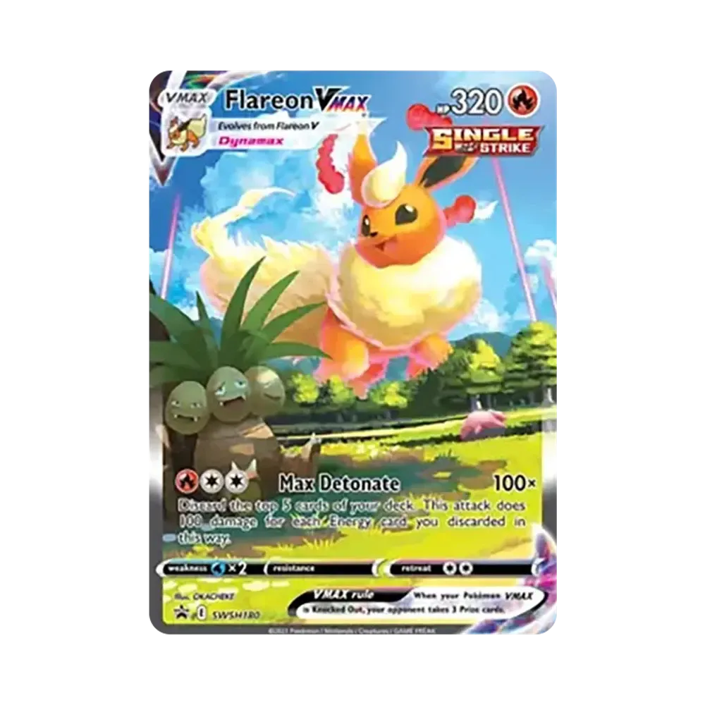 【PSA10】 Flareon VMAX P [SWSH180][Englische Version](Sword & Shield"Flareon VMAX Premium-Kollektion-Box")