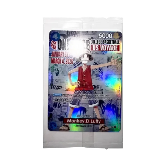Monkey D. Luffy: P (Versiegelt) [P0055]【Englische Version】(Promokarte ONE PIECE College-Basketball: USA-Reise )